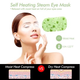 Jekeno Steam Eye Mask, 16 Packs Eye Masks for Dry Eyes, 40-60 Minutes Self Moist Heated Warm Compress Eye Mask Disposable for Sleep, Spa Relaxing Trip Gifts, Travel Essentials for Women Men