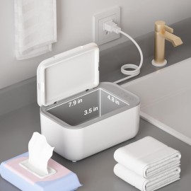 Baby Wipe Warmer, Wipe Warmer and Baby Wet Wipes Dispenser, Smart Precise Temperature Control Large Capacity Evenly Overall Heating Silence, Wipes Warmer for Babies Portable Wipe Warmer (White) Baby Wipe Warmer, Wipe Warmer and Baby Wet Wipes Dispenser, Smart Precise Temperature Control Large Capacity Evenly Overall Heating Silence, Wipes Warmer for Babies Portable Wipe Warmer (White)