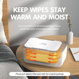 Baby Wipe Warmer, Wipe Warmer and Baby Wet Wipes Dispenser, Smart Precise Temperature Control Large Capacity Evenly Overall Heating Silence, Wipes Warmer for Babies Portable Wipe Warmer (White) Baby Wipe Warmer, Wipe Warmer and Baby Wet Wipes Dispenser, Smart Precise Temperature Control Large Capacity Evenly Overall Heating Silence, Wipes Warmer for Babies Portable Wipe Warmer (White)