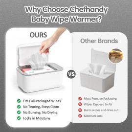 Baby Wipe Warmer, Wipe Warmer and Baby Wet Wipes Dispenser, Smart Precise Temperature Control Large Capacity Evenly Overall Heating Silence, Wipes Warmer for Babies Portable Wipe Warmer (White) Baby Wipe Warmer, Wipe Warmer and Baby Wet Wipes Dispenser, Smart Precise Temperature Control Large Capacity Evenly Overall Heating Silence, Wipes Warmer for Babies Portable Wipe Warmer (White)