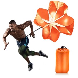 Nusogon Running Speed Training, 56 inch Speed Drills Resistance Parachute Running Sprint Chute Soccer Football Sport Speed Training(Orange) Nusogon Running Speed Training, 56 inch Speed Drills Resistance Parachute Running Sprint Chute Soccer Football Sport Speed Training(Orange)