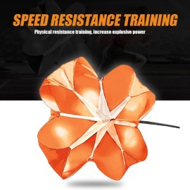 Nusogon Running Speed Training, 56 inch Speed Drills Resistance Parachute Running Sprint Chute Soccer Football Sport Speed Training(Orange) Nusogon Running Speed Training, 56 inch Speed Drills Resistance Parachute Running Sprint Chute Soccer Football Sport Speed Training(Orange)