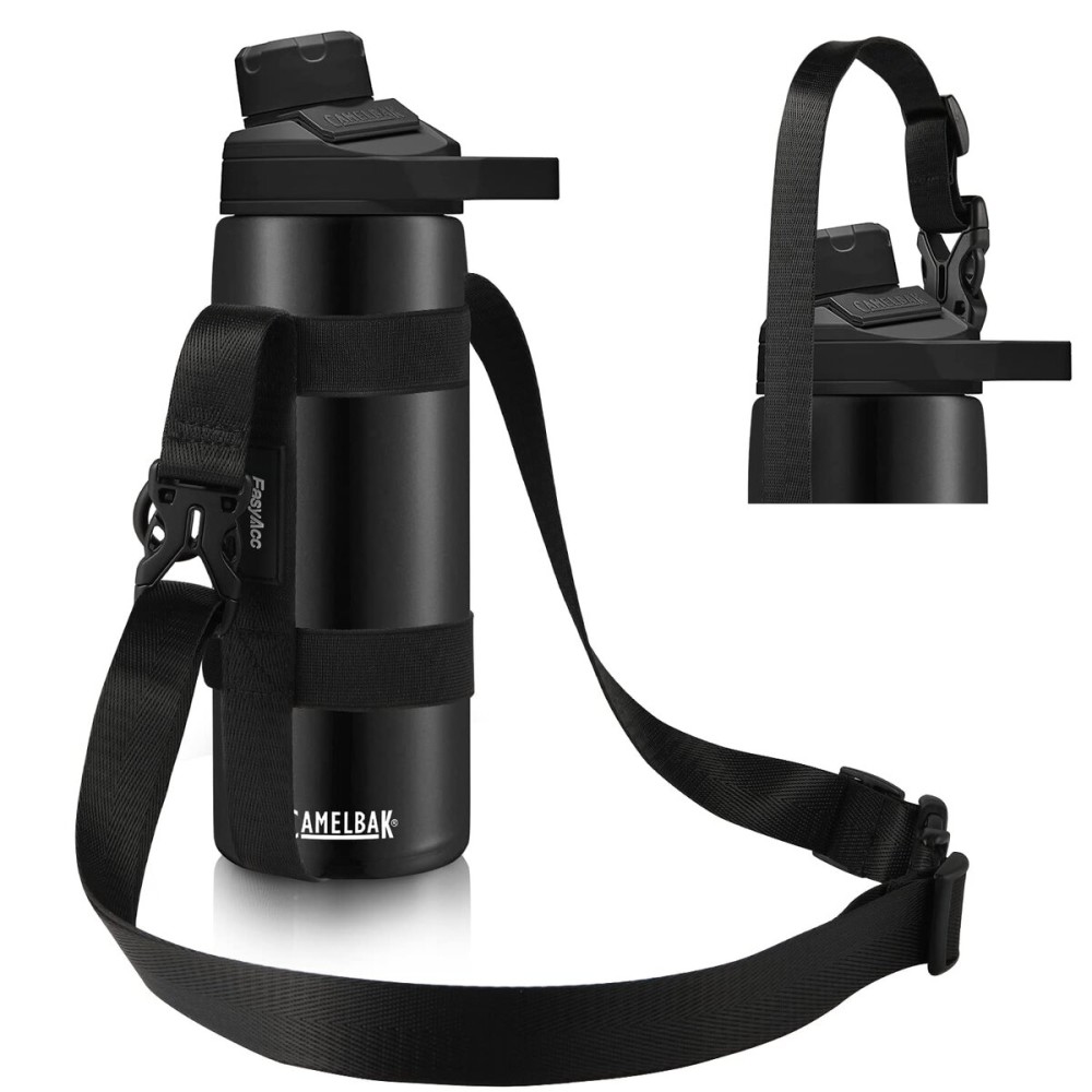EasyAcc Water Bottle Holder Strap Sling, for Owala FreeSip 24 32 40 oz, Hydro Flask, Yeti, Stanley Flip, Universal Water Bottles, with Carabiner, for Walking Hiking Curise Travel (Bottle Excluded)