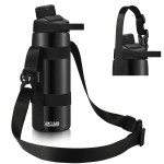 EasyAcc Water Bottle Holder Strap Sling, for Owala FreeSip 24 32 40 oz, Hydro Flask, Yeti, Stanley Flip, Universal Water Bottles, with Carabiner, for Walking Hiking Curise Travel (Bottle Excluded)