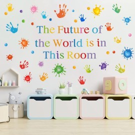Colorful Inspirational Quotes Wall Decals Vinyl Paint Splatter Handprint Wall Stickers Motivational Sticker Positive Saying Wall Decals for Classroom School Kids Bedroom Playroom Nursery Wall Decor Colorful Inspirational Quotes Wall Decals Vinyl Paint Splatter Handprint Wall Stickers Motivational Sticker Positive Saying Wall Decals for Classroom School Kids Bedroom Playroom Nursery Wall Decor