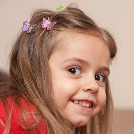 EAONE Sparkly Mini Butterfly Clips, Glitter Colorful Mini Hair Claw Clip for Girls and Women, 90s Y2K Cute Hair Styling Accessories, More than 10 Asscorted Colors, Set of 50