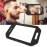 HREW Handle Mirror - Large Hand Mirror with Double Handle - Rectangular Hand Held Mirror with Handle - Lightweight Hair Salon Equipment Hairstylist and Barber Accessories (1Pcs Rectangle)