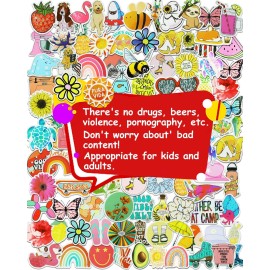 200Pcs Water Bottle Stickers for Kids, Cute Stickers for Water Bottles, Vinyl Waterproof Aesthetic Laptop Sticker Pack Classroom Prizes Skateboard for Kids Teens Girls Students