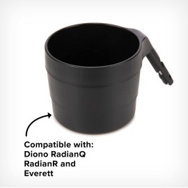 Diono XL Car Seat Cup Holders for Radian and Everett Car Seats, Pack of 2 Cup Holders, Black Diono XL Car Seat Cup Holders for Radian and Everett Car Seats, Pack of 2 Cup Holders, Black