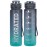 Sahara Sailor Water Bottle 32oz, Durable and Leakproof Water Bottles Motivational with Time Marker, Tritan, BPA Free, Wide Mouth with Easy Clean Brush for Gym, Travel, Home, School, Office (1 Bottle)