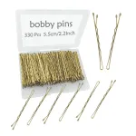 330 PCS 2.2Inch Blonde Bobby Pins for Women Girls, Super Grip Gold Hair Clips with Box, YINGFENG Reusable Non Slip Hair Pins, Suitable for All Hair Types