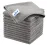 MR.SIGA Microfiber Cleaning Cloth, All-Purpose Microfiber Towels, Streak Free Cleaning Rags, Pack of 12, Grey, Size 32 x 32 cm(12.6 x 12.6 inch)