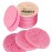 GAINWELL 50-Count Compressed Facial Sponges for Daily Facial Cleansing and Exfoliating, 100? Natural Cosmetic Spa Sponges for Makeup Remover, Reusable, Pink