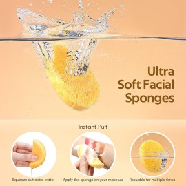 GAINWELL 100PCS Compressed Facial Sponges, Cleansing, for Personal Spa Esthetician Use GAINWELL 100PCS Compressed Facial Sponges, Cleansing, for Personal Spa Esthetician Use