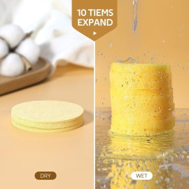 GAINWELL 100PCS Compressed Facial Sponges, Cleansing, for Personal Spa Esthetician Use GAINWELL 100PCS Compressed Facial Sponges, Cleansing, for Personal Spa Esthetician Use