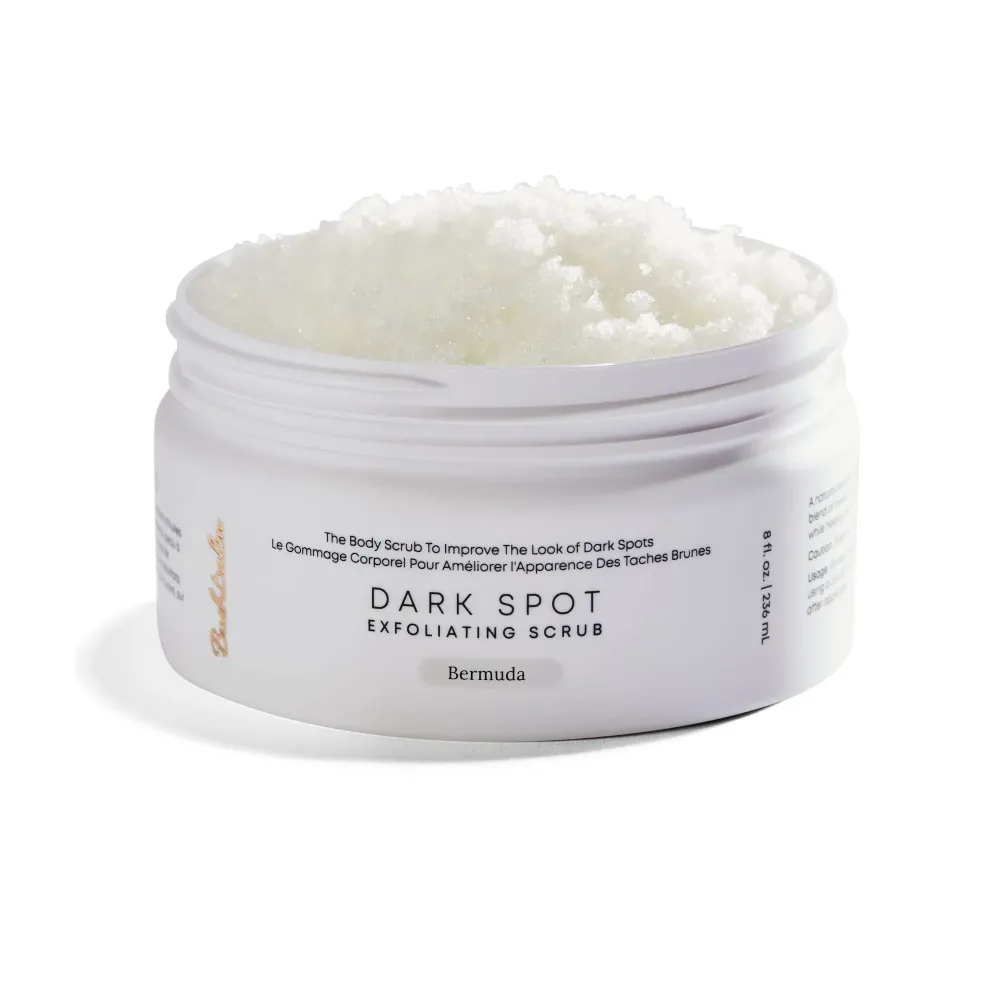 Bushbalm Dark Spot Exfoliating Scrub - Natural Body Scrub Exfoliant to Hydrated, Soften and Enhance Glow in Skin - Bermuda 236 ml Bushbalm Dark Spot Exfoliating Scrub - Natural Body Scrub Exfoliant to Hydrated, Soften and Enhance Glow in Skin - Bermuda 236 ml