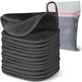 Makeup Remover Cloth, 6 x 6 Makeup Remover Towels Reusable Face Cloth for Washing Face, Makeup Remover Pads Microfiber Face Washcloth with Mesh Bag, 12 Pack, Grey Makeup Remover Cloth, 6 x 6 Makeup Remover Towels Reusable Face Cloth for Washing Face, Makeup Remover Pads Microfiber Face Washcloth with Mesh Bag, 12 Pack, Grey