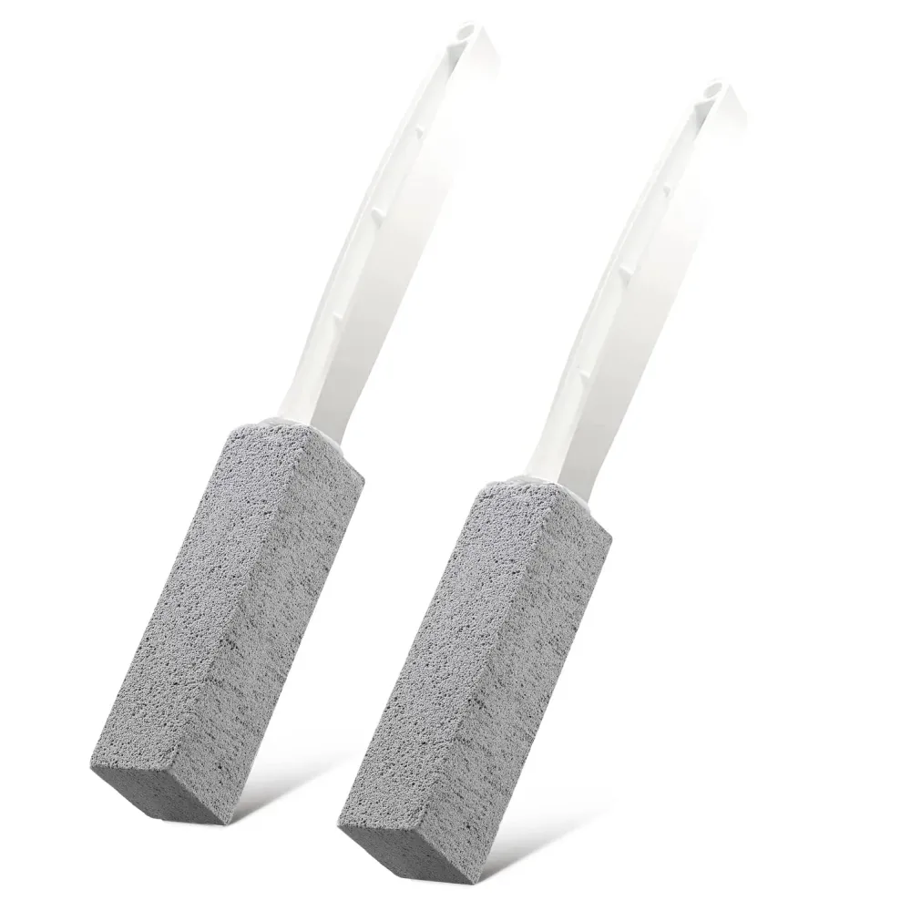 2 Pack Toilet Cleaner Hard Water Build up Remover with Ergonomic Handle, Toilet Bowl Stain Ring Remover, Pumice Cleaning Stone with Handle for Kitchen/Bathroom/Pool/Household Cleaning 2 Pack Toilet Cleaner Hard Water Build up Remover with Ergonomic Handle, Toilet Bowl Stain Ring Remover, Pumice Cleaning Stone with Handle for Kitchen/Bathroom/Pool/Household Cleaning