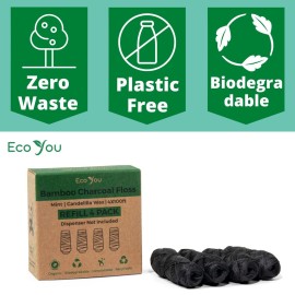 EcoYou Bamboo Charcoal Dental Floss | Mint & Candelilla Wax | Vegan & Biodegradable (4 Refills Pack) EcoYou Bamboo Charcoal Dental Floss | Mint & Candelilla Wax | Vegan & Biodegradable (4 Refills Pack)