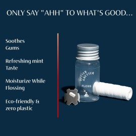 Better & Better Natural Floss in Refillable Glass Jar | Waxed & Zero Plastic Oral Care - 100% Plant-Based, Vegan, Eco and Non Toxic Dental Floss, 1 Spool Better & Better Natural Floss in Refillable Glass Jar | Waxed & Zero Plastic Oral Care - 100% Plant-Based, Vegan, Eco and Non Toxic Dental Floss, 1 Spool
