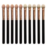 Makeup Brushes Set for Women Professional,UorPoto 10Pcs Sponge Eyeshadow Brush Sets Applicator Double Sided reusable