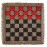3-in-1 Mini Checkers Rug + Classic & Mega Tic Tac Toe - Portable Compact 12 x 12 Reversible Checkerboard Rug - Travel, Parties, Games on The Go, Family Board Game Night
