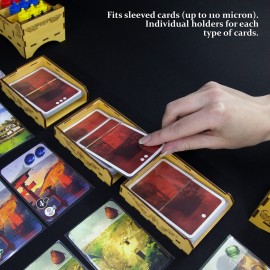 SMONEX Board Game Organizer Compatible with All of Splendor Board Game Expansion - Organizer Insert Suitable for Splendor Made from Strong Plywood