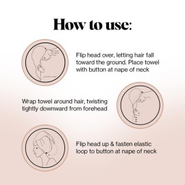 Kitsch Microfiber Hair Towel Wrap for Women - Microfiber Towel, Super Absorbent, Quick Dry, Anti-Frizz - for Long and Short Hairs, Turbans for Women, Hair Wrap - Black Kitsch Microfiber Hair Towel Wrap for Women - Microfiber Towel, Super Absorbent, Quick Dry, Anti-Frizz - for Long and Short Hairs, Turbans for Women, Hair Wrap - Black