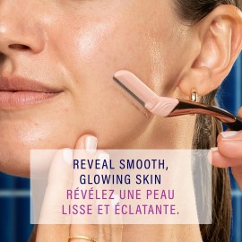 Schick Hydro Silk Dermaplaning Wand, Dermaplaning Tool for Face | Dermaplane Razor for Women Face, Eyebrow Razor, Peach Fuzz Remover, Includes 1 Weighted Metal Handle with 6 Refill Blades Schick Hydro Silk Dermaplaning Wand, Dermaplaning Tool for Face | Dermaplane Razor for Women Face, Eyebrow Razor, Peach Fuzz Remover, Includes 1 Weighted Metal Handle with 6 Refill Blades
