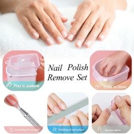 Nail Soaking Bowl, Gel Nail Polish Remover Kit, Manicure Bowl for Hand, Dip Powder Remover Tools, Nail Soak Off Bowl for Acrylic Nails, Nail Brush, Cuticle Pusher, Cuticle Peeler, 100180 Nail File, Nail Soaking Bowl, Gel Nail Polish Remover Kit, Manicure Bowl for Hand, Dip Powder Remover Tools, Nail Soak Off Bowl for Acrylic Nails, Nail Brush, Cuticle Pusher, Cuticle Peeler, 100180 Nail File,