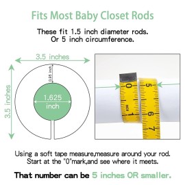 Pro Goleem Baby Closet Dividers Unisex Baby Closet Organizer for Nursery Baby Clothes Size Age Dividers Fits 1.5 Rod 6 PCS Pro Goleem Baby Closet Dividers Unisex Baby Closet Organizer for Nursery Baby Clothes Size Age Dividers Fits 1.5 Rod 6 PCS
