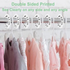 Pro Goleem Baby Closet Dividers Unisex Baby Closet Organizer for Nursery Baby Clothes Size Age Dividers Fits 1.5 Rod 6 PCS Pro Goleem Baby Closet Dividers Unisex Baby Closet Organizer for Nursery Baby Clothes Size Age Dividers Fits 1.5 Rod 6 PCS