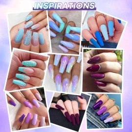AZUREBEAUTY Dip Powder Nail Kit Starter, 20 Colors Purple Blue Glitter Dipping Powder Recycling Tray Essential Liquid Set Base Top Coat Activator French Dip Nails Art Manicure Beginner Salon 31 Pcs AZUREBEAUTY Dip Powder Nail Kit Starter, 20 Colors Purple Blue Glitter Dipping Powder Recycling Tray Essential Liquid Set Base Top Coat Activator French Dip Nails Art Manicure Beginner Salon 31 Pcs