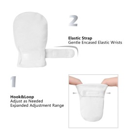 Newborn Baby No Scratch Mittens Stay On, 100% Cotton Breathable, Adjustable Infant Gloves for Baby Boys Girls Mittens Newborn Baby No Scratch Mittens Stay On, 100% Cotton Breathable, Adjustable Infant Gloves for Baby Boys Girls Mittens