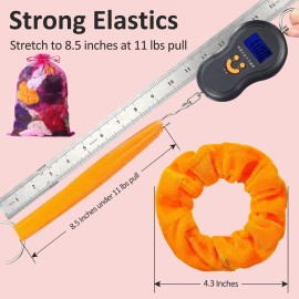 ADRIONE Velvet Scrunchies for Women, Girls & Kids - 60 Pack Ponytails Hair Ties Scrunchie Bulk Scrunchy Ponytail Holders for Thick, Curly, Medium, Thin & Fine Hair