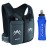 REVALI Running Vest, USA Original Patent, Zip Reflective Running Vests with 500ml Hydration Bottle, Adjustable Waistband & Breathable Material, Chest Pack Gear Phone Holder for Running, Men & Women