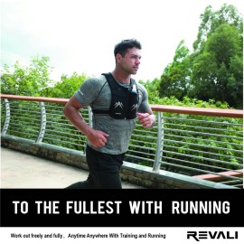 REVALI Running Vest, USA Original Patent, Zip Reflective Running Vests with 500ml Hydration Bottle, Adjustable Waistband & Breathable Material, Chest Pack Gear Phone Holder for Running, Men & Women REVALI Running Vest, USA Original Patent, Zip Reflective Running Vests with 500ml Hydration Bottle, Adjustable Waistband & Breathable Material, Chest Pack Gear Phone Holder for Running, Men & Women