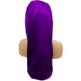 4 Pcs Satin Bonnet for Women, Long Sleep Cap Soft Silky Bonnet for Braids 4 Pcs Satin Bonnet for Women, Long Sleep Cap Soft Silky Bonnet for Braids