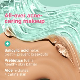 Almay Clear Complexion Acne Foundation Makeup with Salicylic Acid, Medium Coverage, Soft Matte Finish, Hypoallergenic, Cruelty- & Fragrance-Free, Dermatologist Tested, 200 Buff, 1 fl oz Almay Clear Complexion Acne Foundation Makeup with Salicylic Acid, Medium Coverage, Soft Matte Finish, Hypoallergenic, Cruelty- & Fragrance-Free, Dermatologist Tested, 200 Buff, 1 fl oz