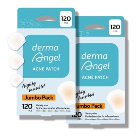 DERMA ANGEL Invisible Pimple Patches for Cystic Acne - Premium Hydrocolloid Acne Patches & Zit Stickers, Cystic Acne Patch with Matte Finish - 240 Count - 3 Sizes Invisible Plus (Clear Patch) DERMA ANGEL Invisible Pimple Patches for Cystic Acne - Premium Hydrocolloid Acne Patches & Zit Stickers, Cystic Acne Patch with Matte Finish - 240 Count - 3 Sizes Invisible Plus (Clear Patch)