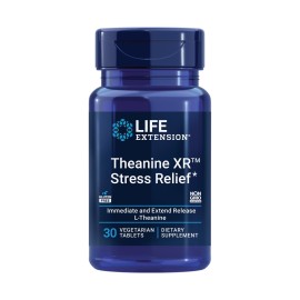 Life Extension Theanine XR Stress Relief - L-Theanine - Promotes a Calm Response to Daytime Stress - Non-GMO, Gluten-Free, Vegetarian - 30 Tablets Life Extension Theanine XR Stress Relief - L-Theanine - Promotes a Calm Response to Daytime Stress - Non-GMO, Gluten-Free, Vegetarian - 30 Tablets