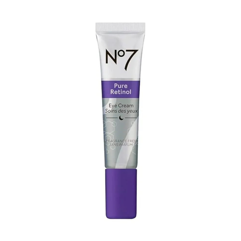 No7 Pure Retinol Eye Cream - Under Eye Cream for Wrinkles, Fine Lines & Puffiness with 0.5% Retinol - Infused with Shea Butter to Smooth and Hydrate Skin (0.5 Oz) No7 Pure Retinol Eye Cream - Under Eye Cream for Wrinkles, Fine Lines & Puffiness with 0.5% Retinol - Infused with Shea Butter to Smooth and Hydrate Skin (0.5 Oz)