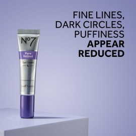 No7 Pure Retinol Eye Cream - Under Eye Cream for Wrinkles, Fine Lines & Puffiness with 0.5% Retinol - Infused with Shea Butter to Smooth and Hydrate Skin (0.5 Oz) No7 Pure Retinol Eye Cream - Under Eye Cream for Wrinkles, Fine Lines & Puffiness with 0.5% Retinol - Infused with Shea Butter to Smooth and Hydrate Skin (0.5 Oz)
