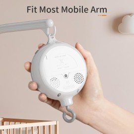 FEISIKE Crib Mobile Motor, Baby Music Box Spinner with 3 ModesSpin Only, Music Only, Spin & Music 0-100 Volume Control,35 Lullabies,Portable Sound Machine,Auto-Off 30 Minutes, Battery Operated FEISIKE Crib Mobile Motor, Baby Music Box Spinner with 3 ModesSpin Only, Music Only, Spin & Music 0-100 Volume Control,35 Lullabies,Portable Sound Machine,Auto-Off 30 Minutes, Battery Operated