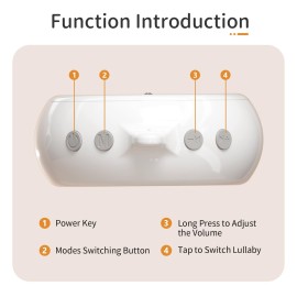 FEISIKE Crib Mobile Motor, Baby Music Box Spinner with 3 ModesSpin Only, Music Only, Spin & Music 0-100 Volume Control,35 Lullabies,Portable Sound Machine,Auto-Off 30 Minutes, Battery Operated FEISIKE Crib Mobile Motor, Baby Music Box Spinner with 3 ModesSpin Only, Music Only, Spin & Music 0-100 Volume Control,35 Lullabies,Portable Sound Machine,Auto-Off 30 Minutes, Battery Operated