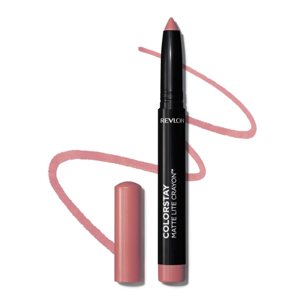 REVLON ColorStay Matte Lite Crayon Lipstick with Built-in Sharpener, Smudge-proof, Water-Resistant Non-Drying Lipcolor, 004 Take Flight, 0.049 oz REVLON ColorStay Matte Lite Crayon Lipstick with Built-in Sharpener, Smudge-proof, Water-Resistant Non-Drying Lipcolor, 004 Take Flight, 0.049 oz