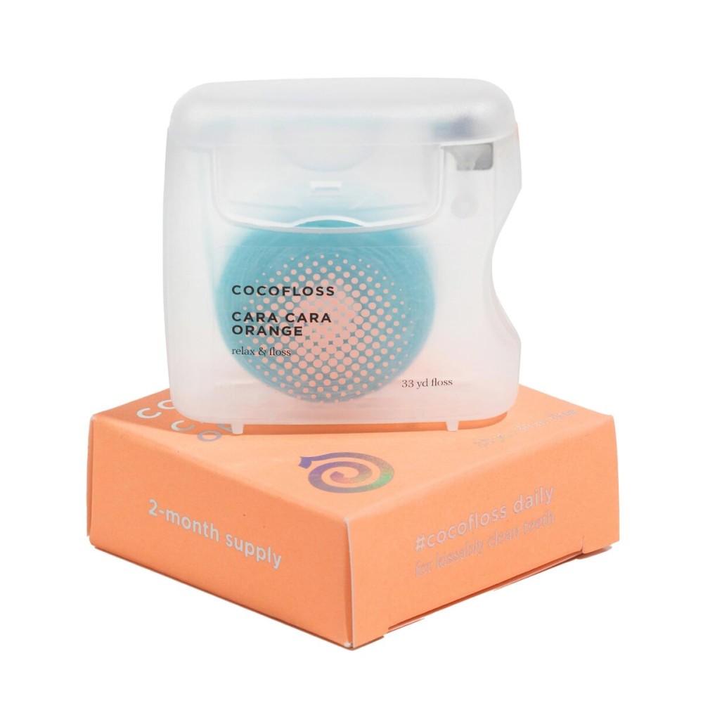 Cocofloss Woven Dental Floss, Dentist-Designed Oral Care, Orange Scent, Waxed, Expanding, Kid-Friendly String Floss with Coconut Oil, 1 Spool (33 yd) Cocofloss Woven Dental Floss, Dentist-Designed Oral Care, Orange Scent, Waxed, Expanding, Kid-Friendly String Floss with Coconut Oil, 1 Spool (33 yd)