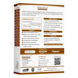 Elecious Mulethi Powder for Face, Hair, Eating, Yashtimadhu Powder, Liquorice (Licorice) Powder for Skin Edible Hair and Skin Care Natural, Preservative-Free 200gm Elecious Mulethi Powder for Face, Hair, Eating, Yashtimadhu Powder, Liquorice (Licorice) Powder for Skin Edible Hair and Skin Care Natural, Preservative-Free 200gm