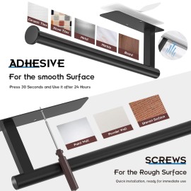 ASTOFLI Paper Towel Holder Under Cabinet No Drilling, Self Adhesive Paper Towel Holder Wall Mount for Kitchen Rack, Under Counter Napin Holder No Drill, RV, 304 Stainless Steel 12 Inch Matte Black ASTOFLI Paper Towel Holder Under Cabinet No Drilling, Self Adhesive Paper Towel Holder Wall Mount for Kitchen Rack, Under Counter Napin Holder No Drill, RV, 304 Stainless Steel 12 Inch Matte Black