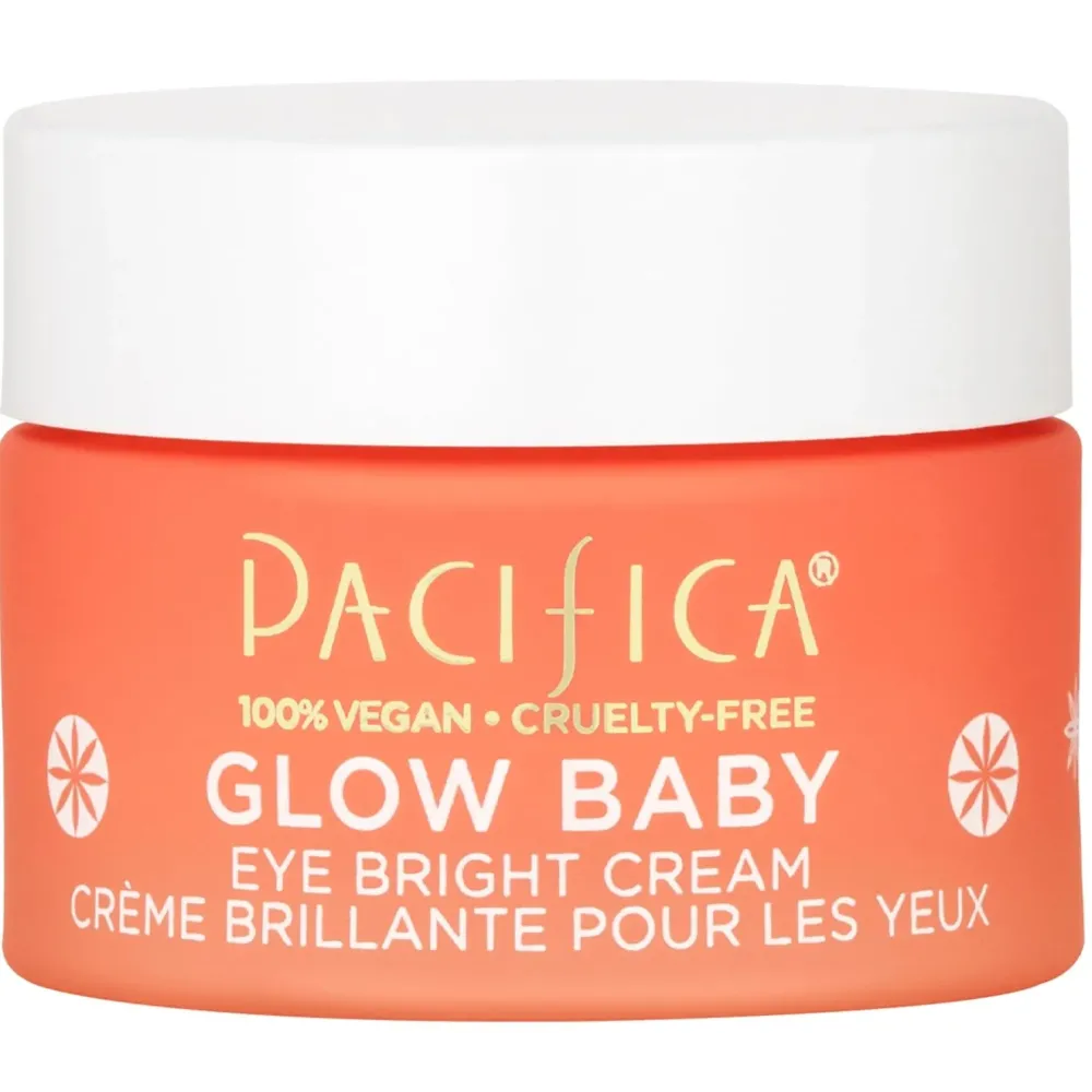 Pacifica Glow Baby Brightening Eye Cream - Vitamin C Under Eye Cream for Dark Circles & Puffiness, Caffeine-Infused Eye Brightener for Tired Eyes Fragrance-Free 0.5 oz Clean Vegan Dermatologist Tested Pacifica Glow Baby Brightening Eye Cream - Vitamin C Under Eye Cream for Dark Circles & Puffiness, Caffeine-Infused Eye Brightener for Tired Eyes Fragrance-Free 0.5 oz Clean Vegan Dermatologist Tested